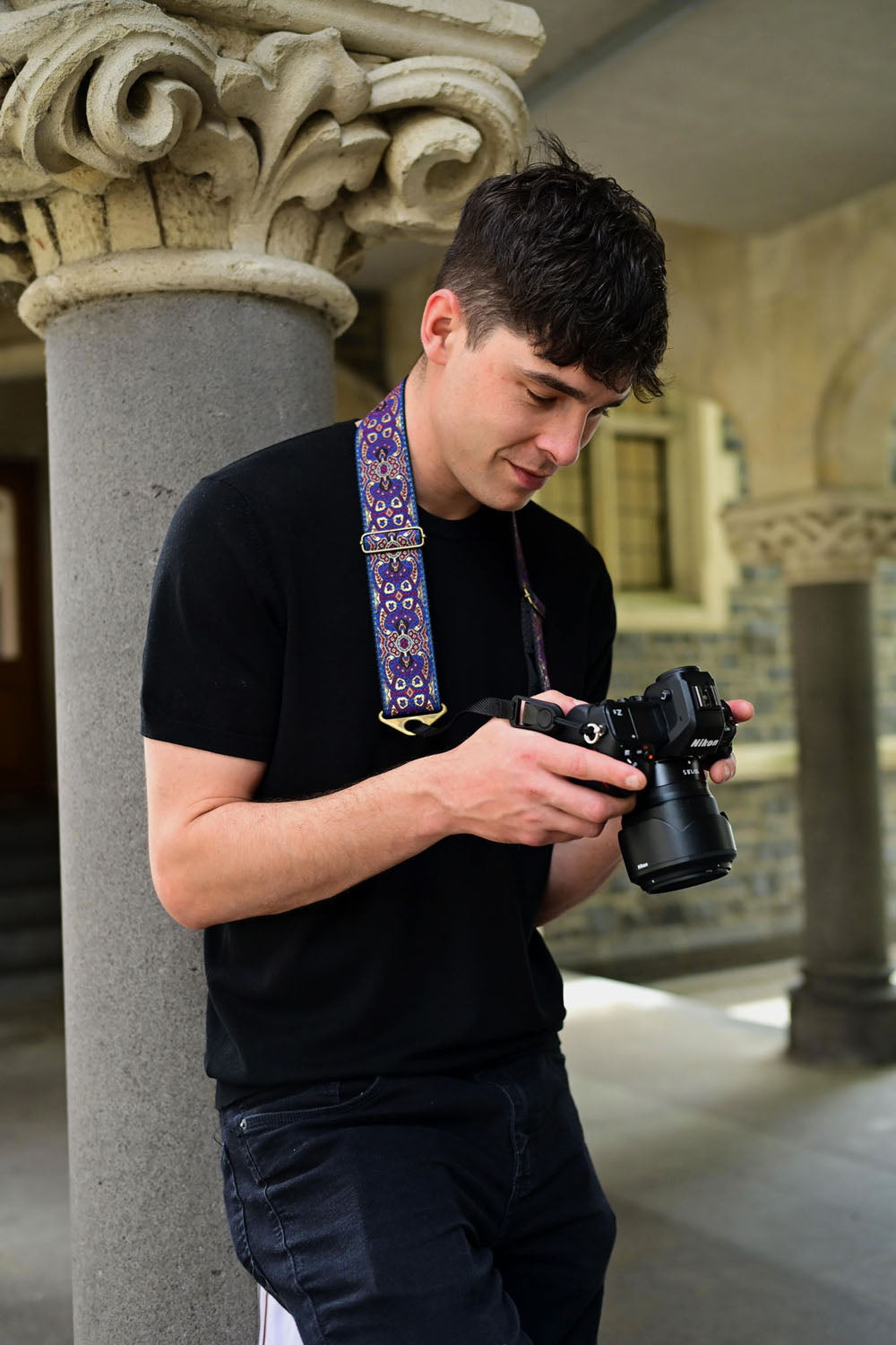 Purple haze camera strap