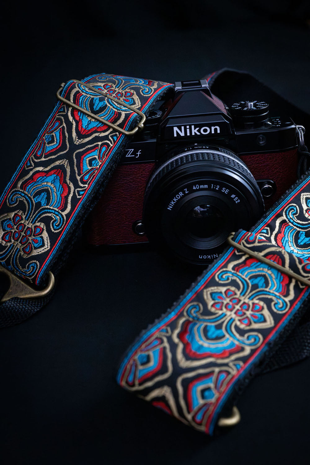 Electro bliss camera strap