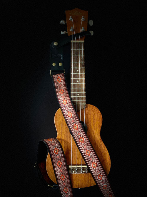 Topaz Red Ukulele strap (NEW)